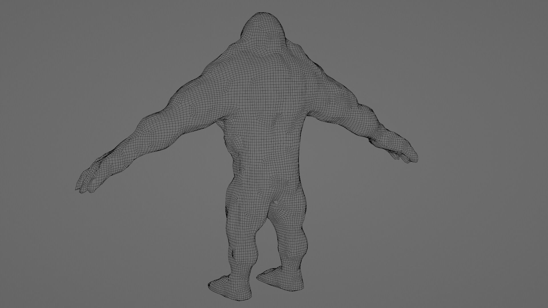 Hellbound Monster  Low-poly 3D model_5