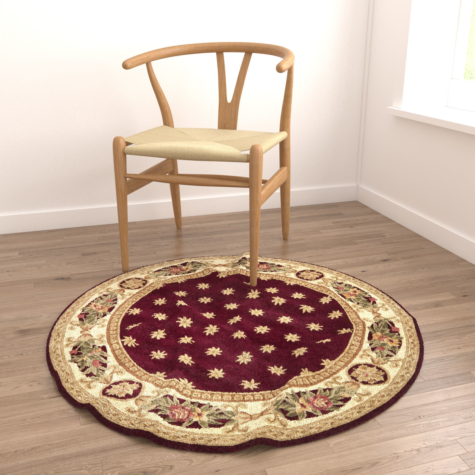 4 in 1 Rug Collection No 32 Low-poly 3D model_3
