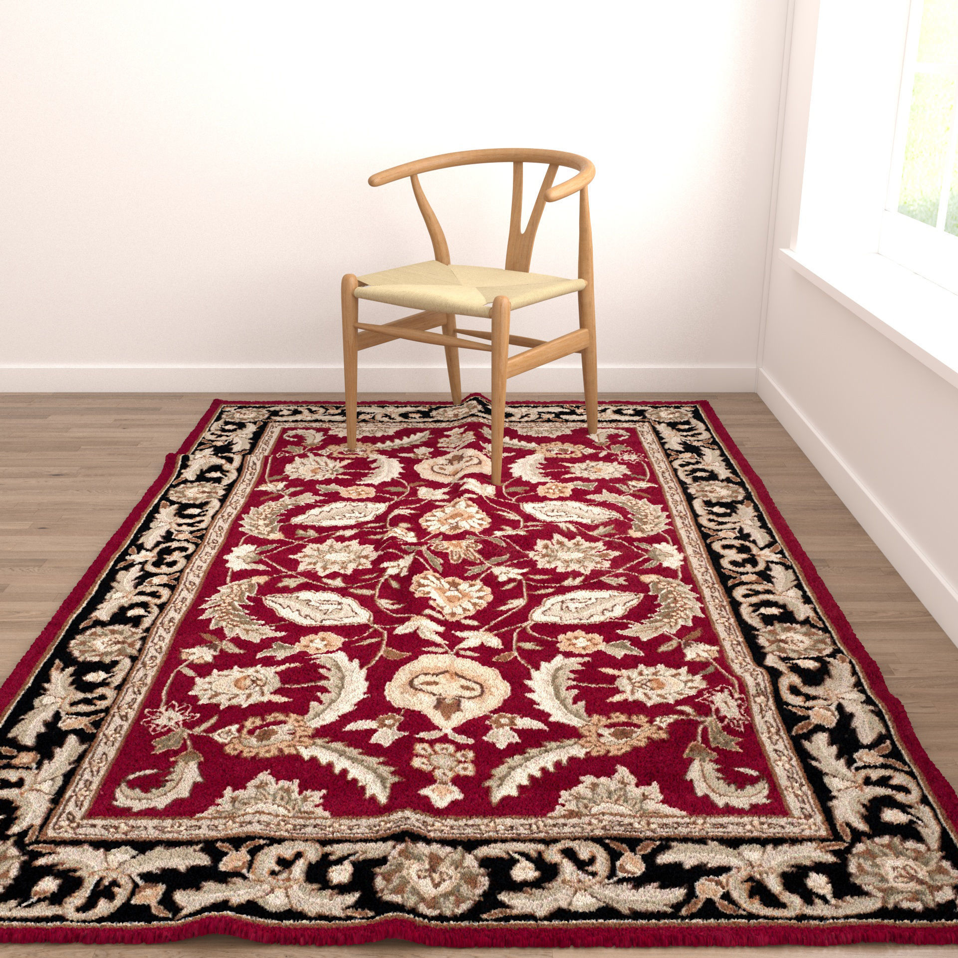 4 in 1 Rug Collection No 32 Low-poly 3D model_12