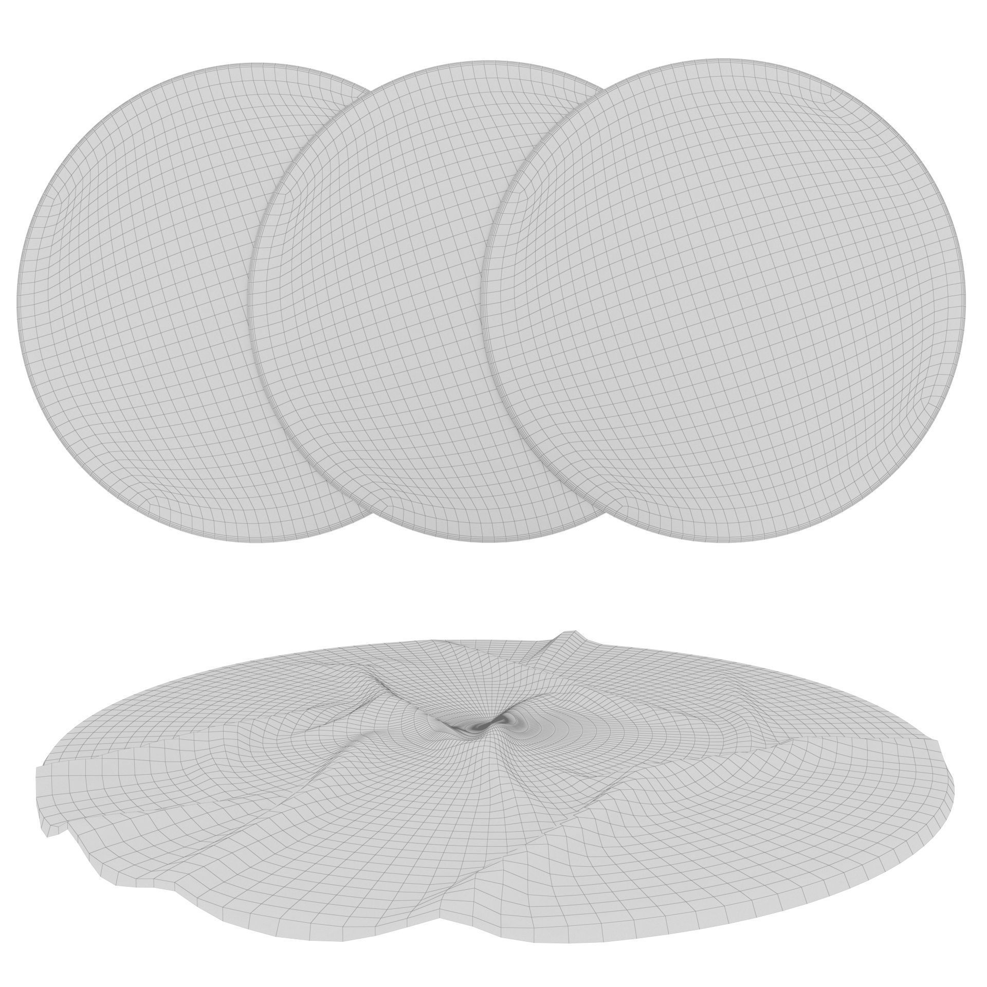 4 in 1 Rug Collection No 32 Low-poly 3D model_15