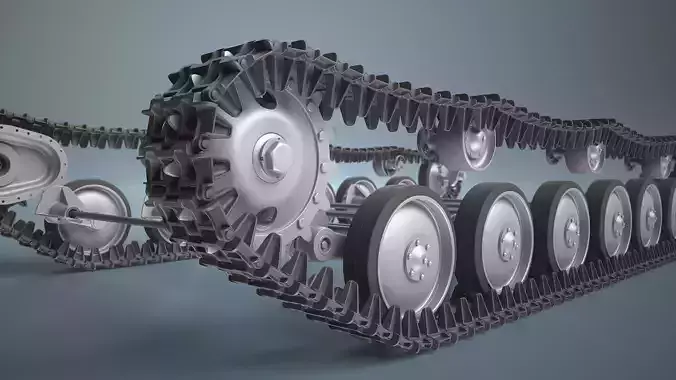 SU-76 and Tank T-70 Chassis High-Poly