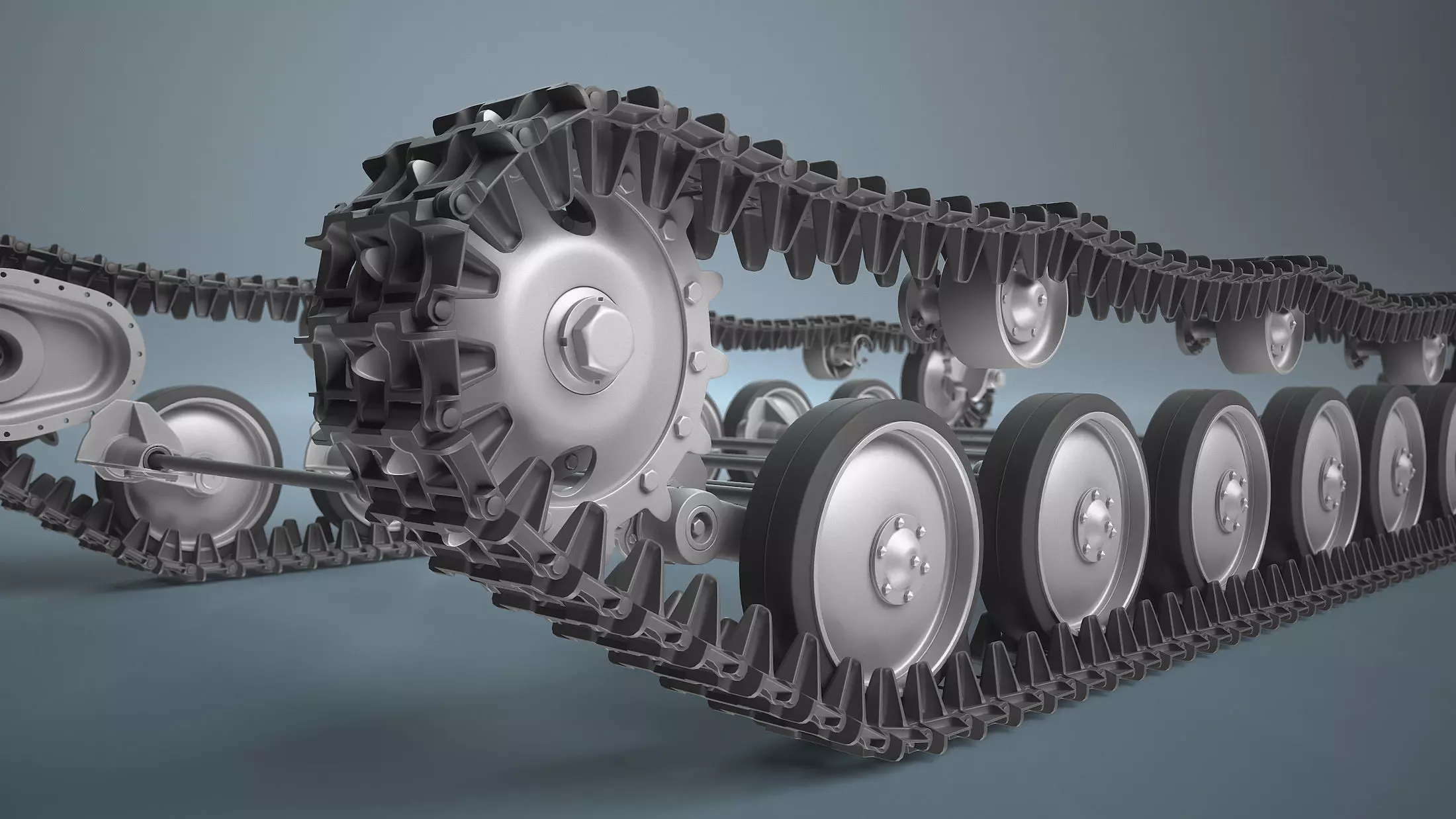 SU-76 and Tank T-70 Chassis High-Poly 3D model