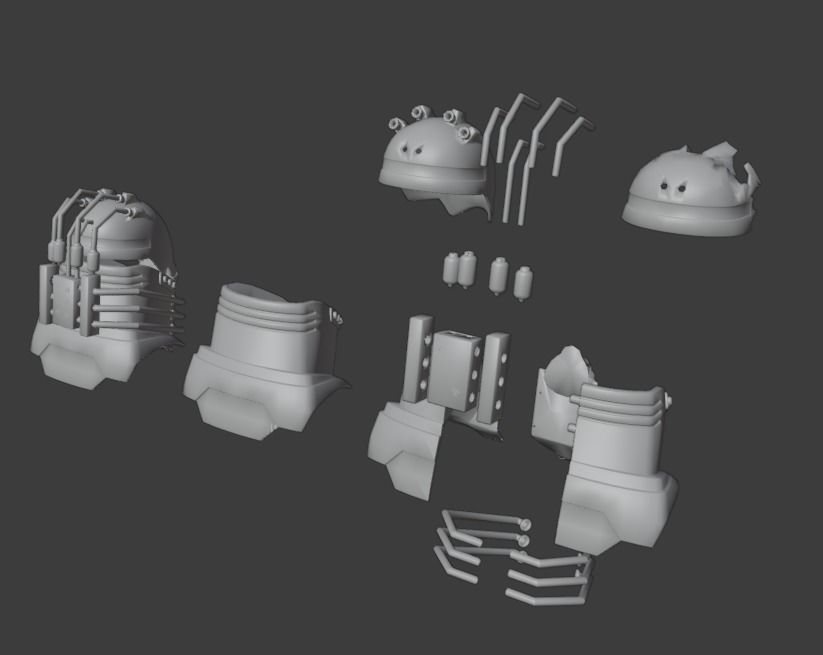 Helmet All For One 3D print model_9