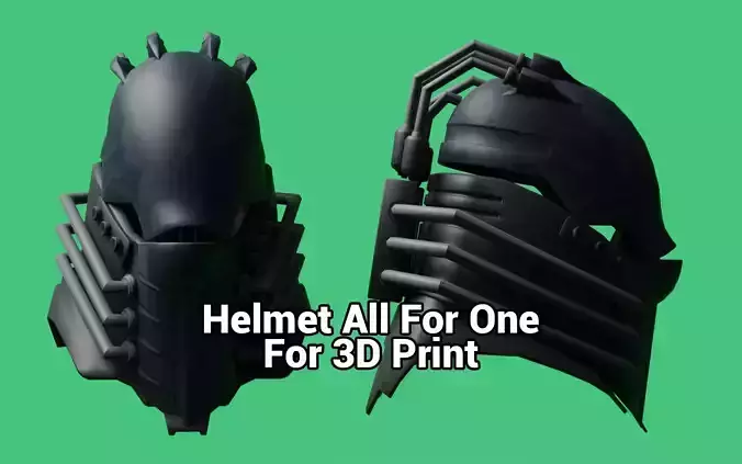 Helmet All For One 3D print model