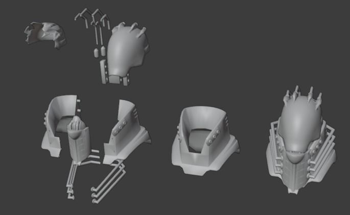 Helmet All For One 3D print model_4