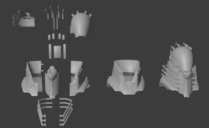Helmet All For One 3D print model_2