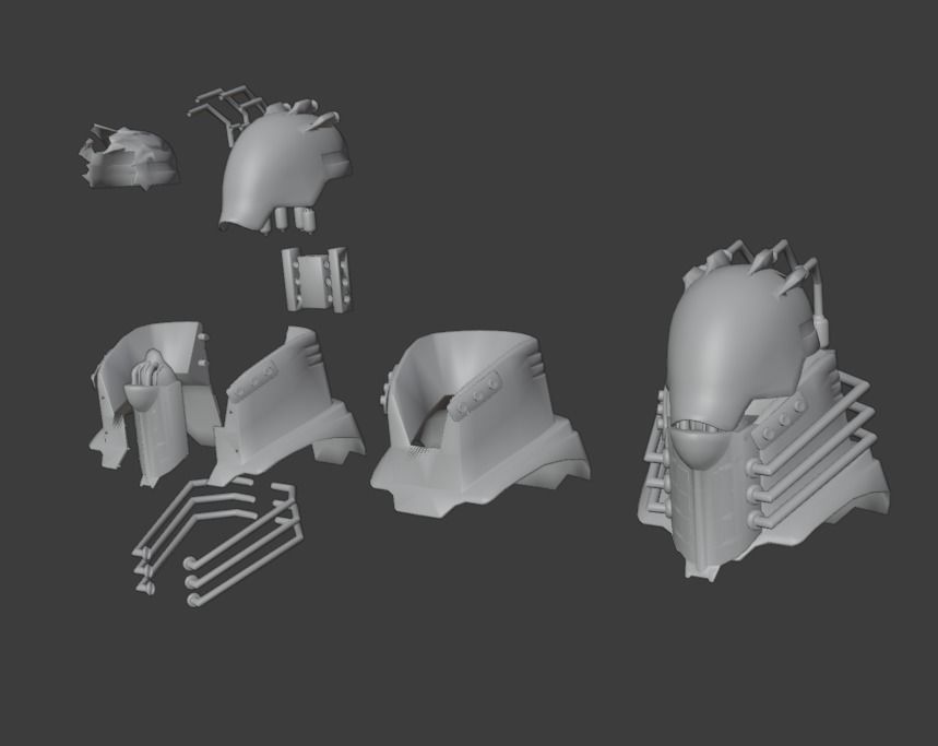 Helmet All For One 3D print model_11