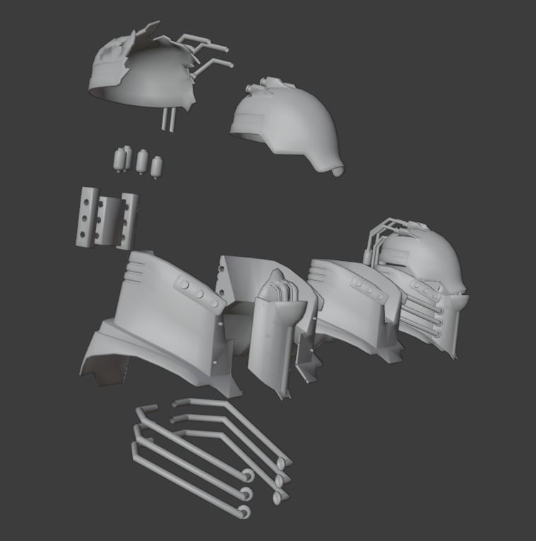 Helmet All For One 3D print model_10