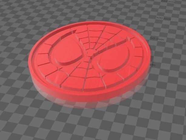  Spider-Man -Logo y Posavasos  3D print model_2