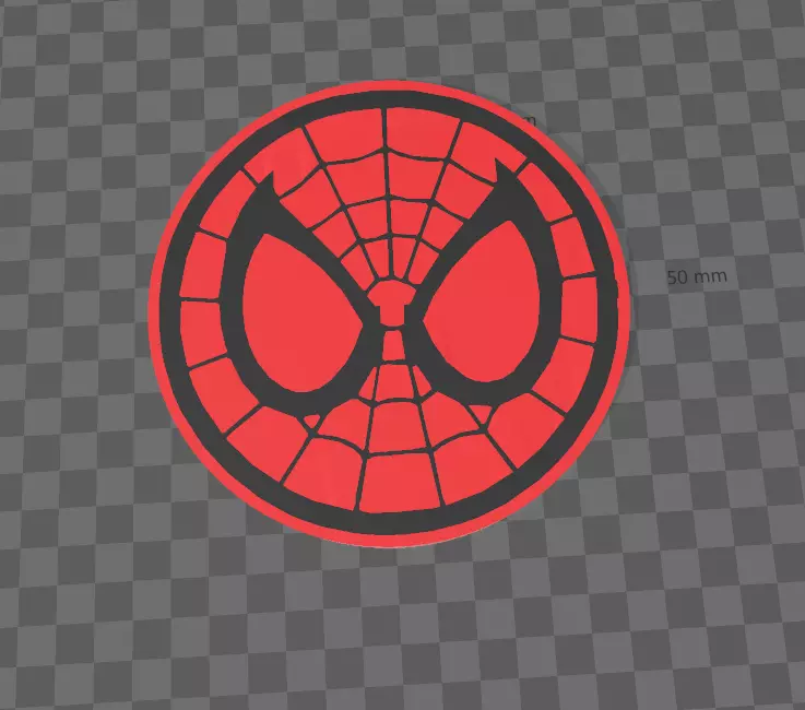  Spider-Man -Logo y Posavasos  3D print model_0