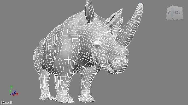 RHINOCEROS Low-poly 3D model_18