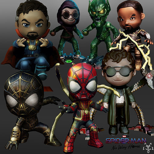 spiderman no way home 7 STL 3D print model