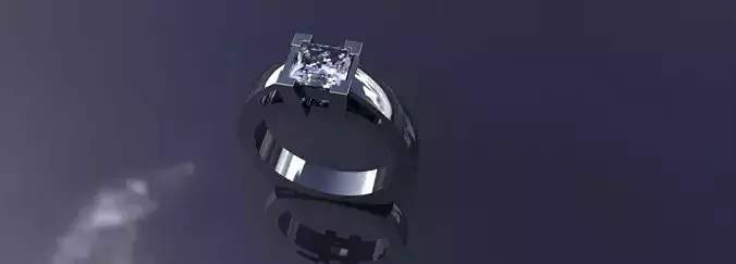 Princess Cut Solitaire Size 6 Diamond Ring Gold Ladies Jewelry