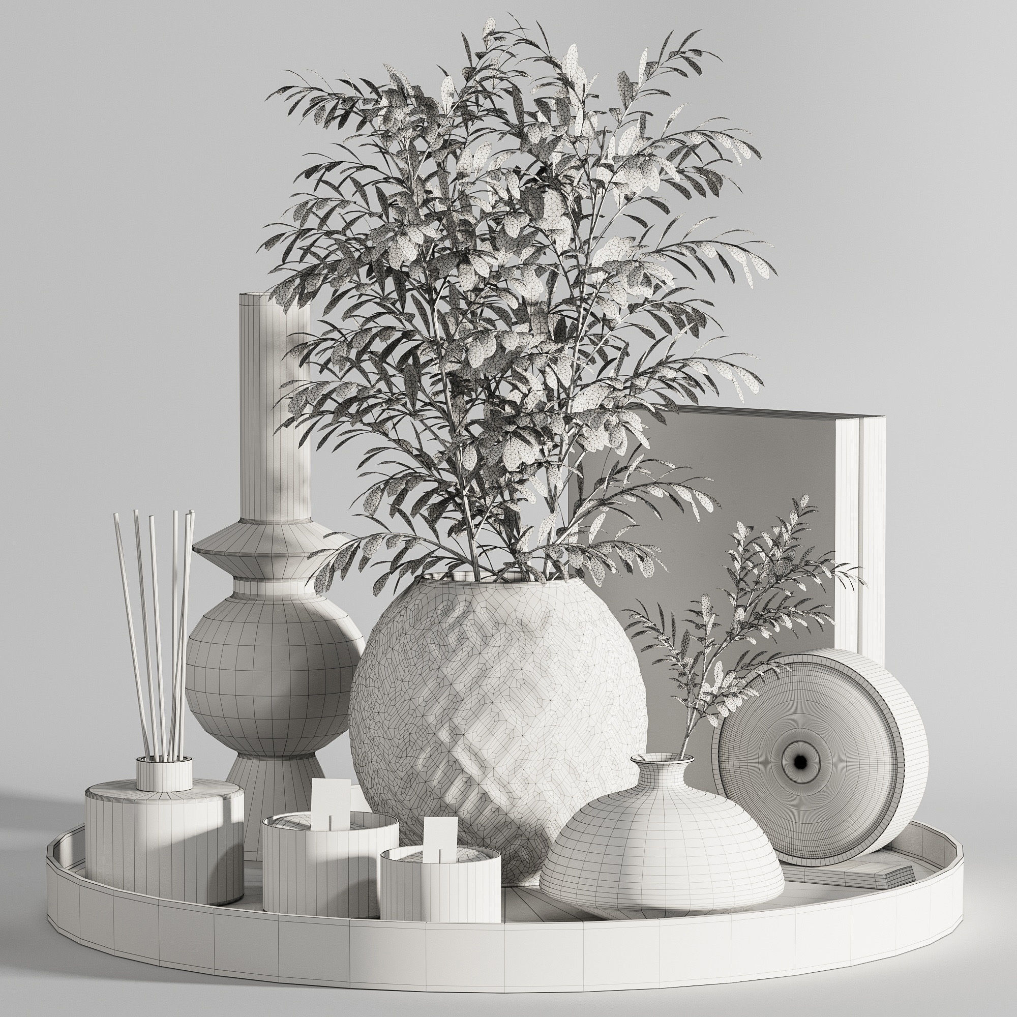 Decorative set05 3D model_1