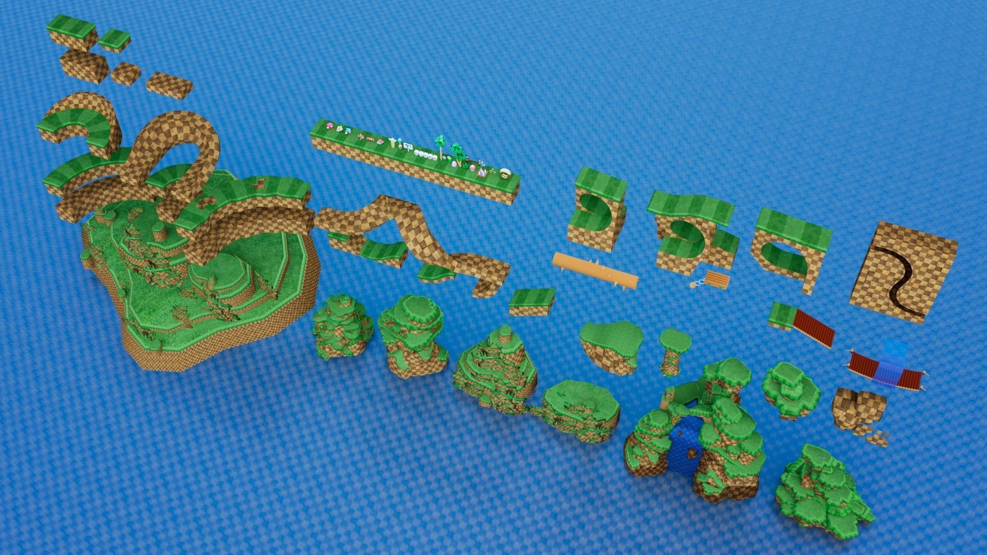 Sonic BUILDER Low-poly 3D model_11