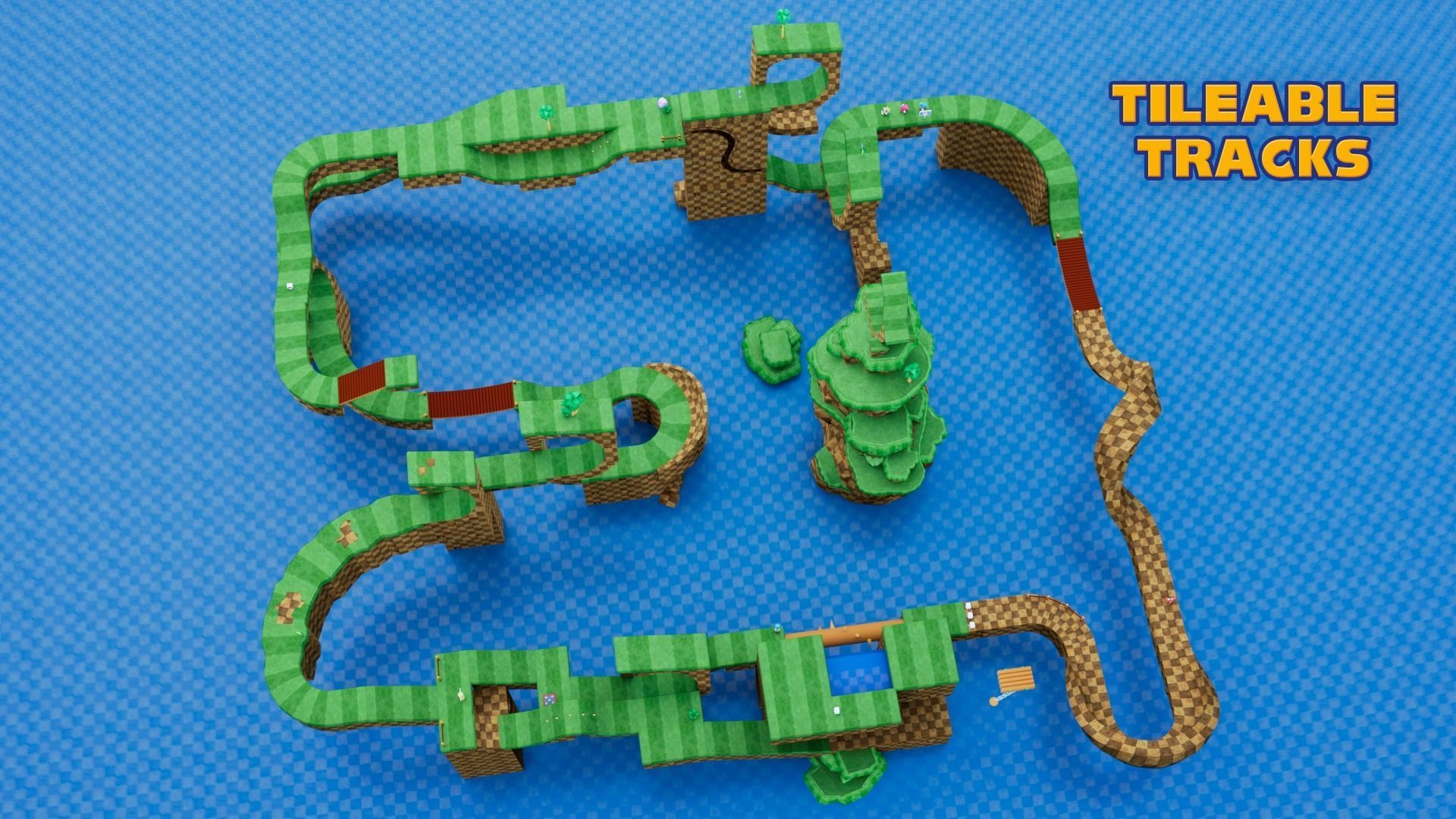 Sonic BUILDER Low-poly 3D model_6