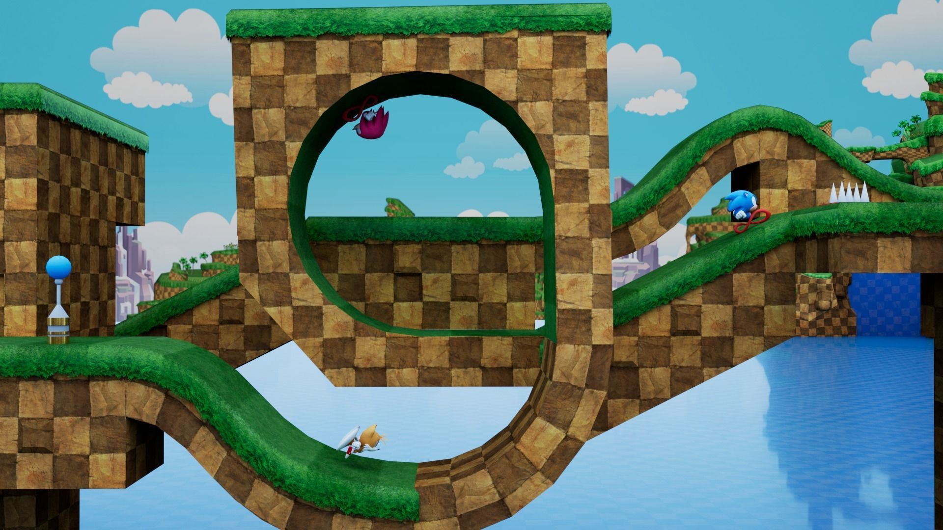 Sonic BUILDER Low-poly 3D model_25