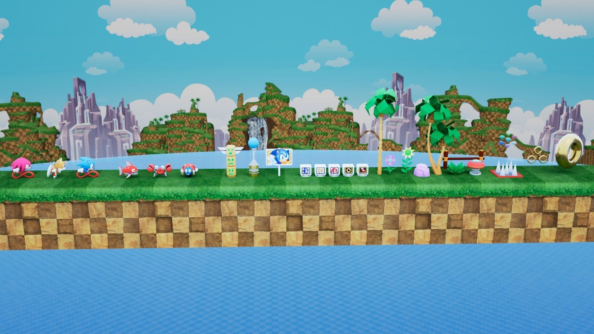 Sonic BUILDER Low-poly 3D model_16