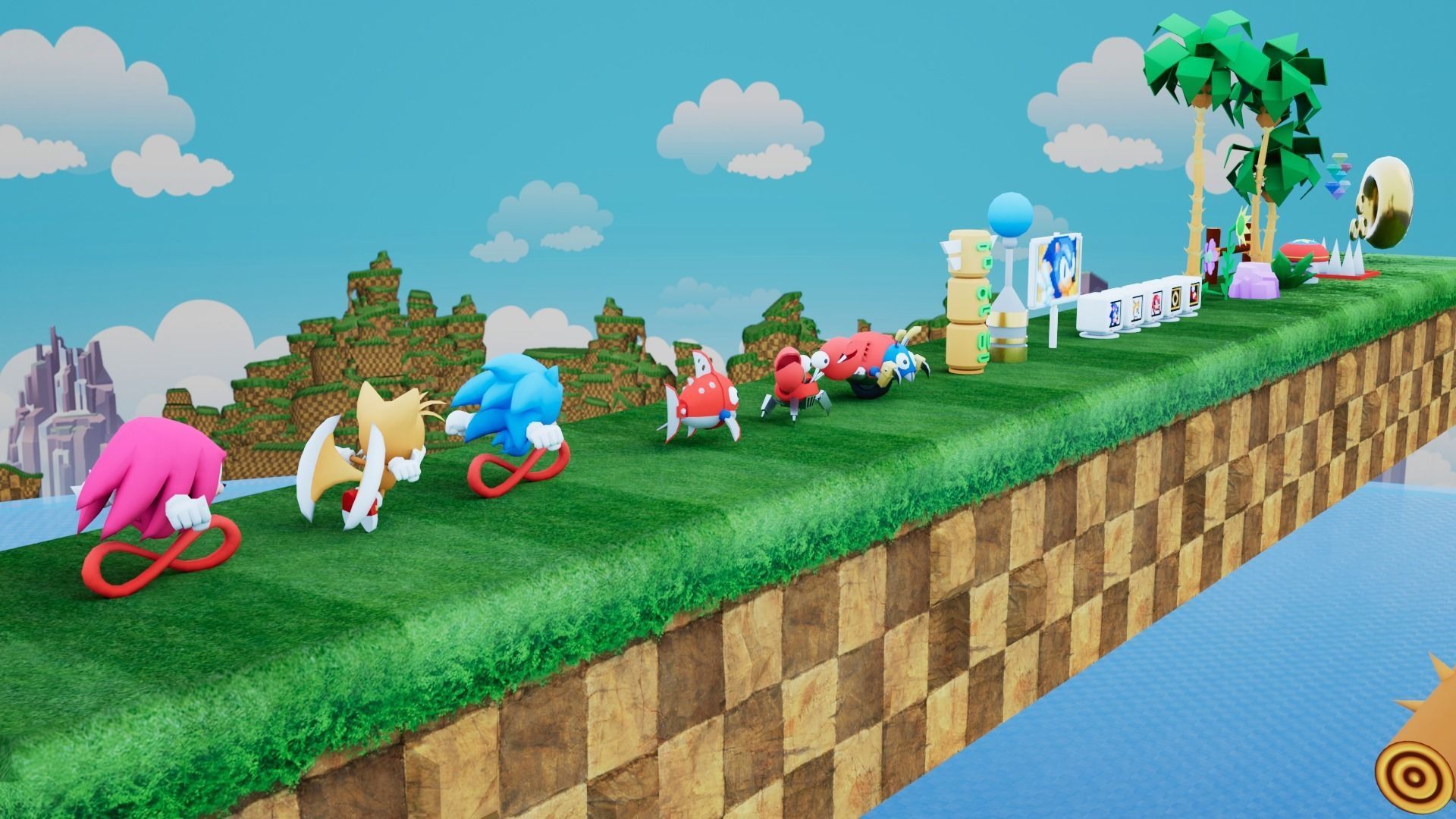 Sonic BUILDER Low-poly 3D model_17