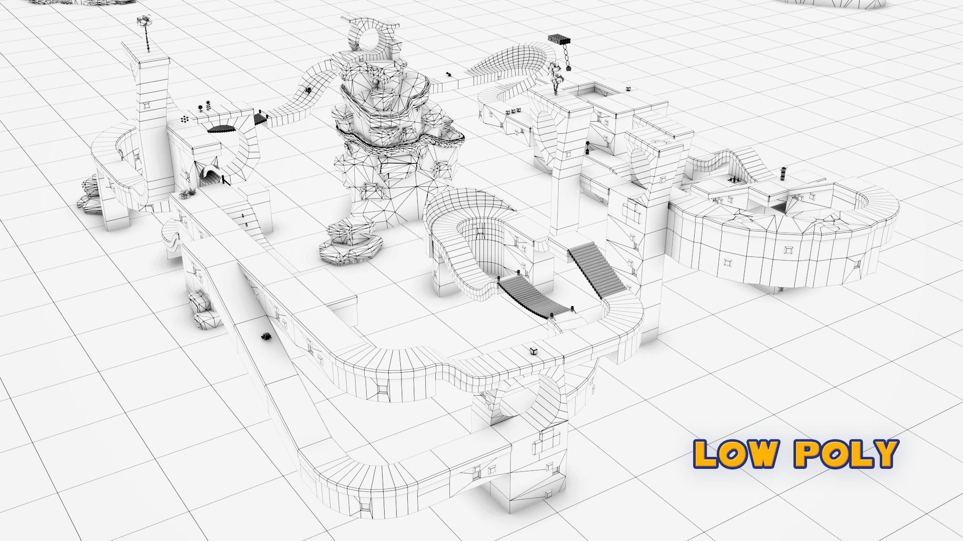 Sonic BUILDER Low-poly 3D model_30