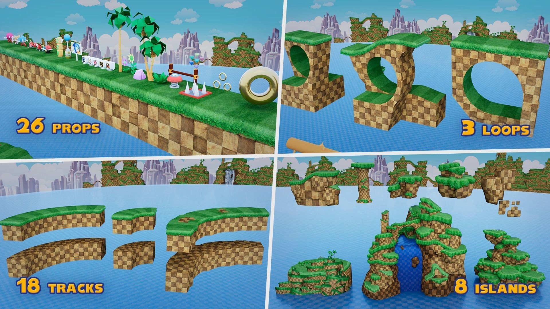 Sonic BUILDER Low-poly 3D model_3