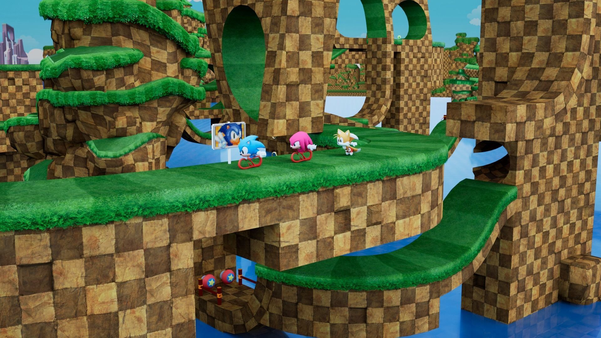 Sonic BUILDER Low-poly 3D model_4