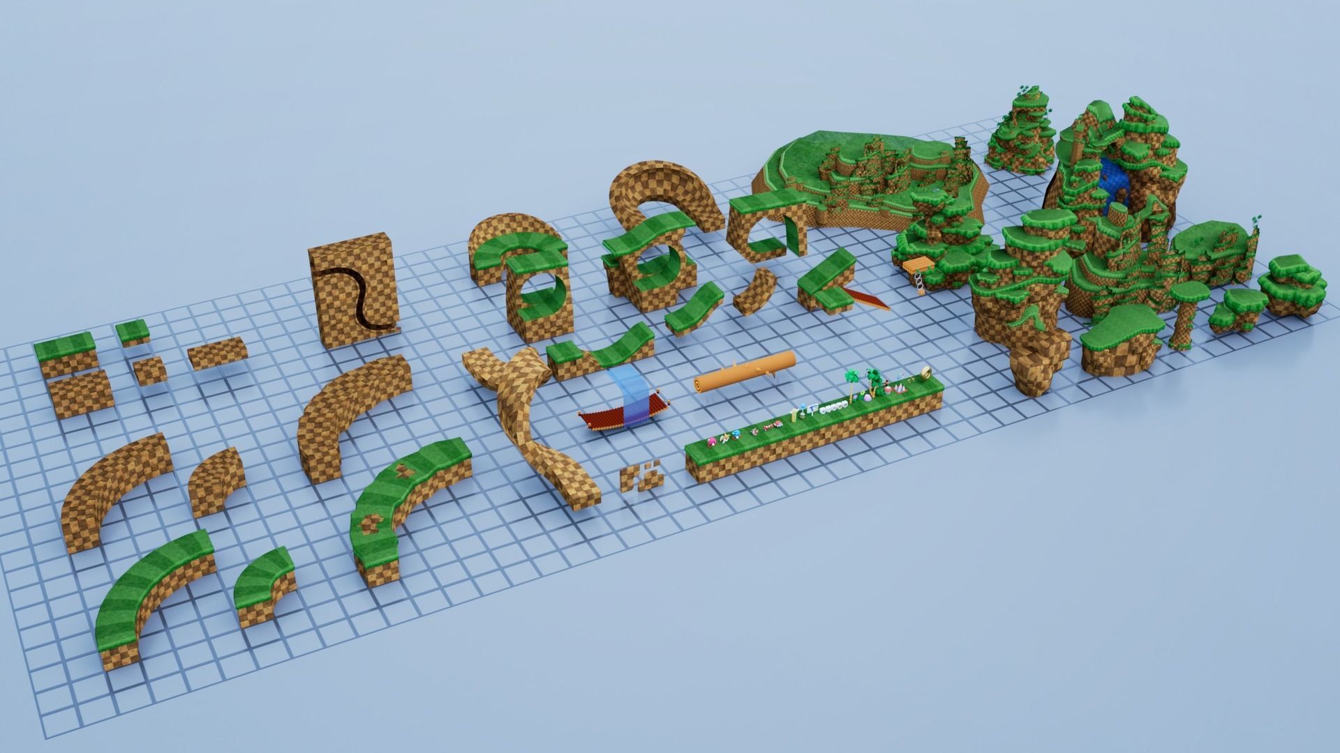 Sonic BUILDER Low-poly 3D model_26