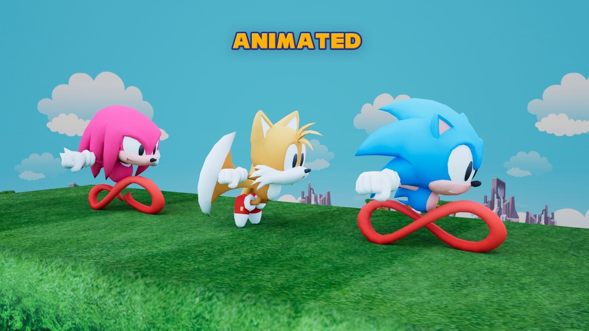 Sonic BUILDER Low-poly 3D model_13