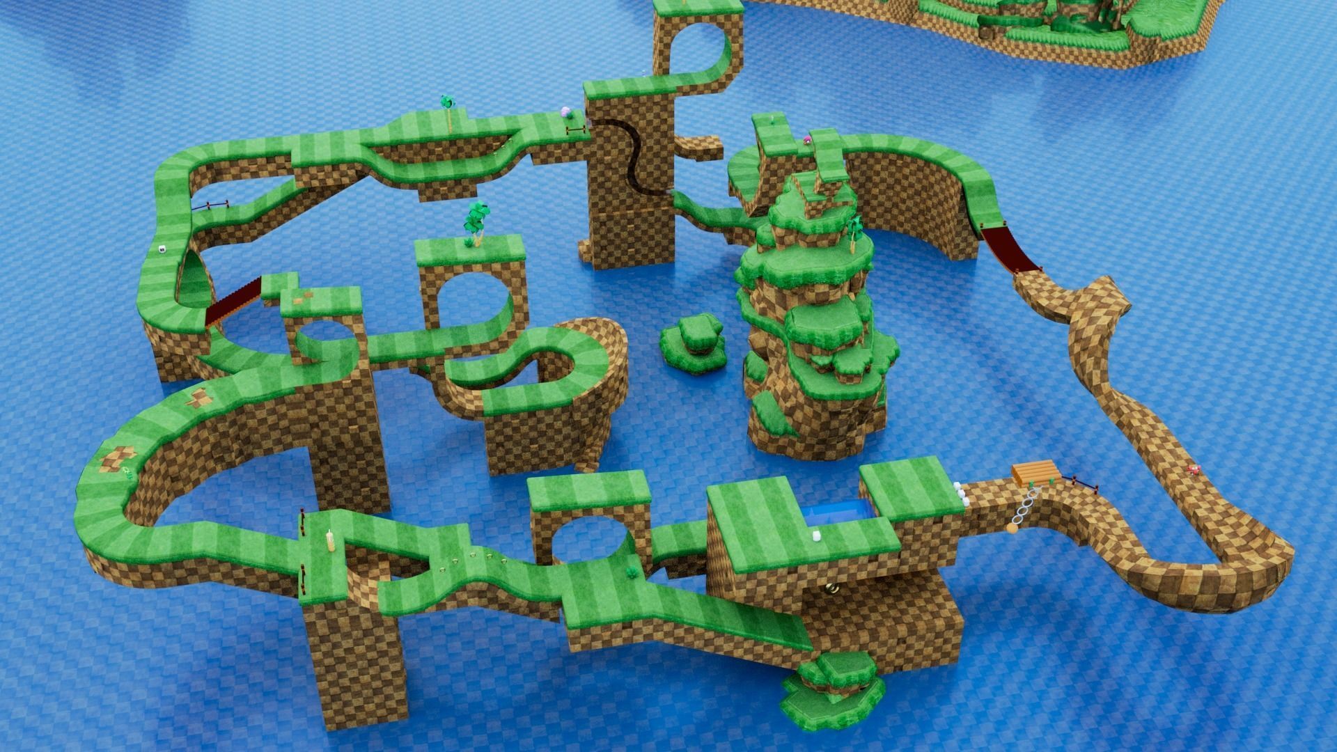 Sonic BUILDER Low-poly 3D model_7