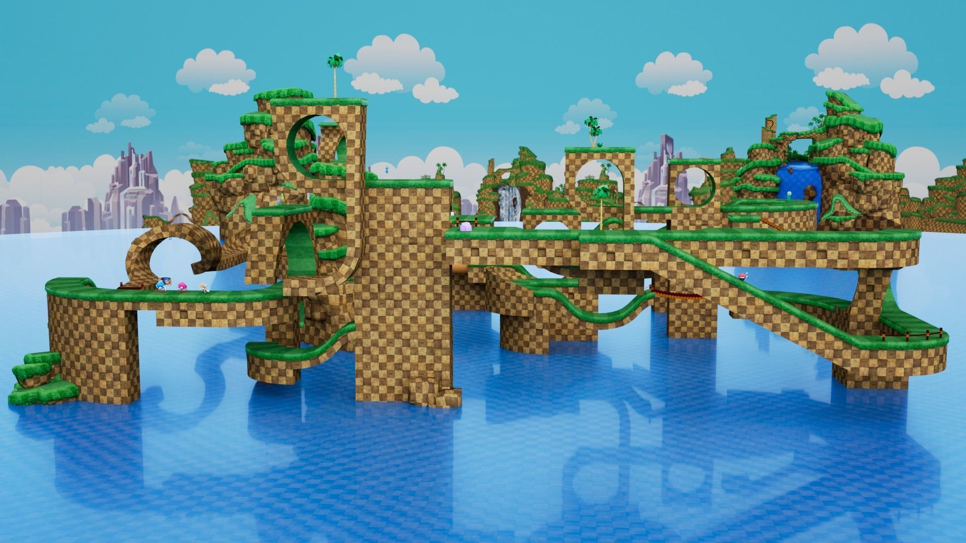 Sonic BUILDER Low-poly 3D model_5