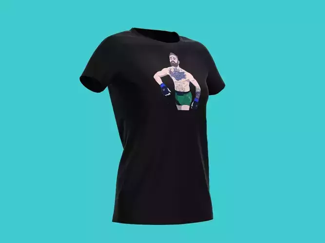 3d funny black t-shirt 
