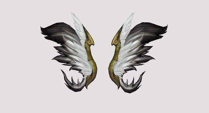 Royal Wing Low-poly 3D model
