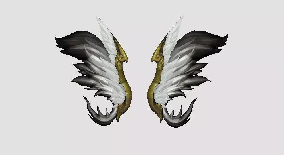 Royal Wing Low-poly 3D model_0