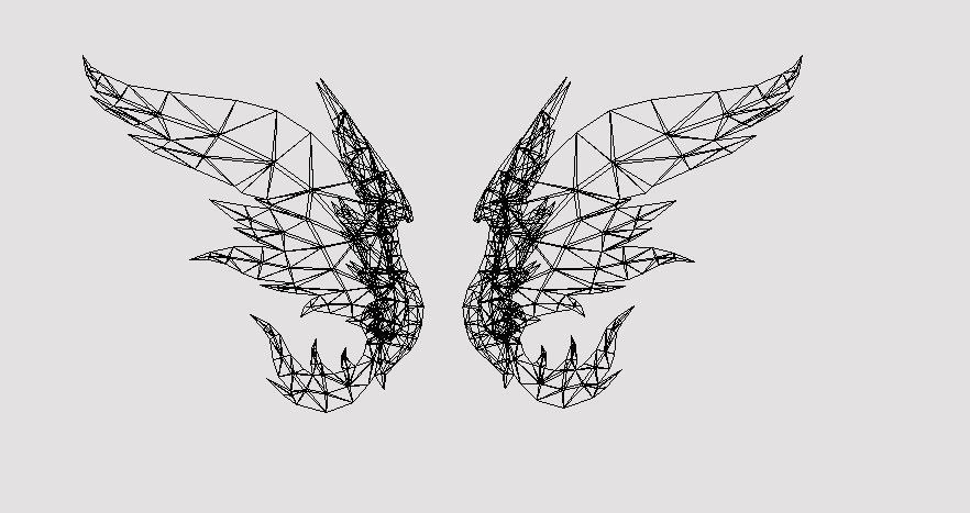 Royal Wing Low-poly 3D model_15