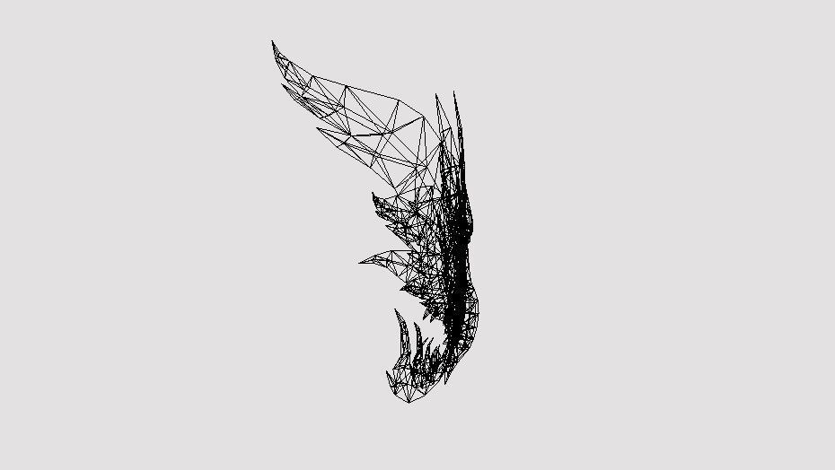 Royal Wing Low-poly 3D model_7