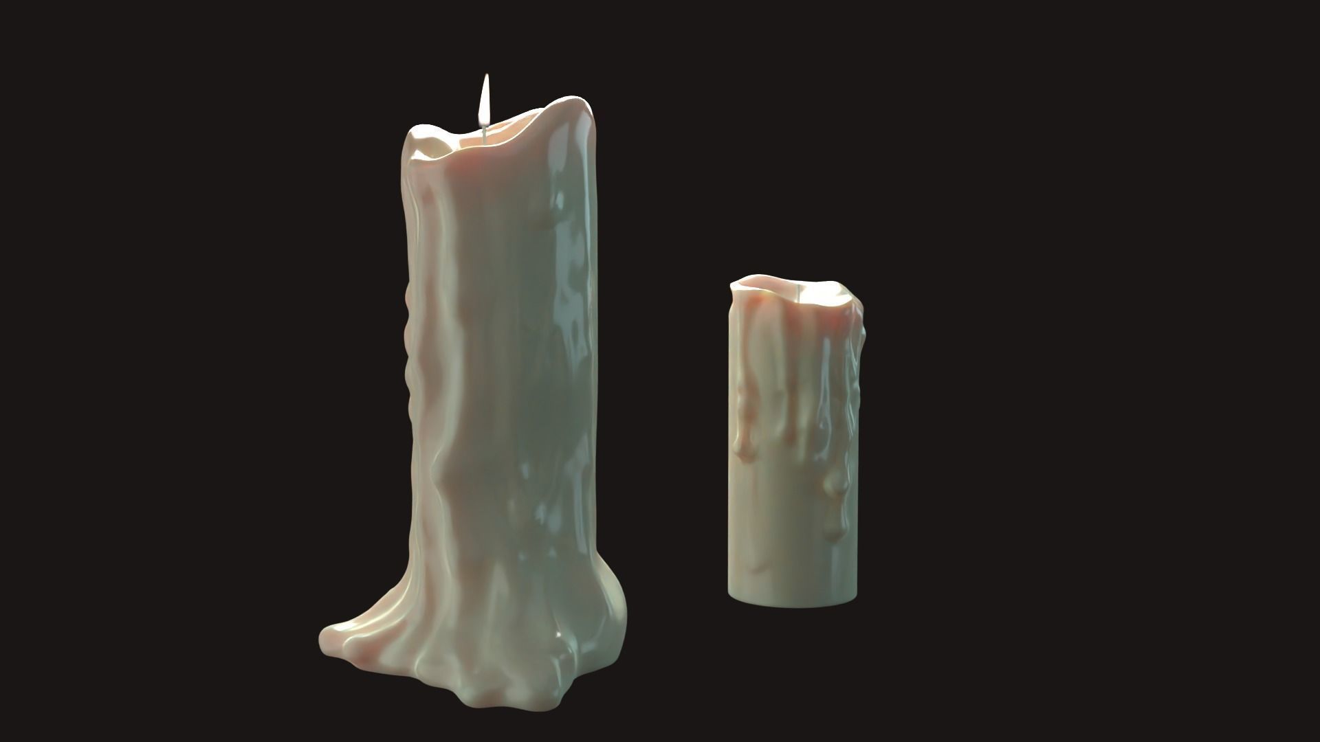 Candle Free 3D model_2