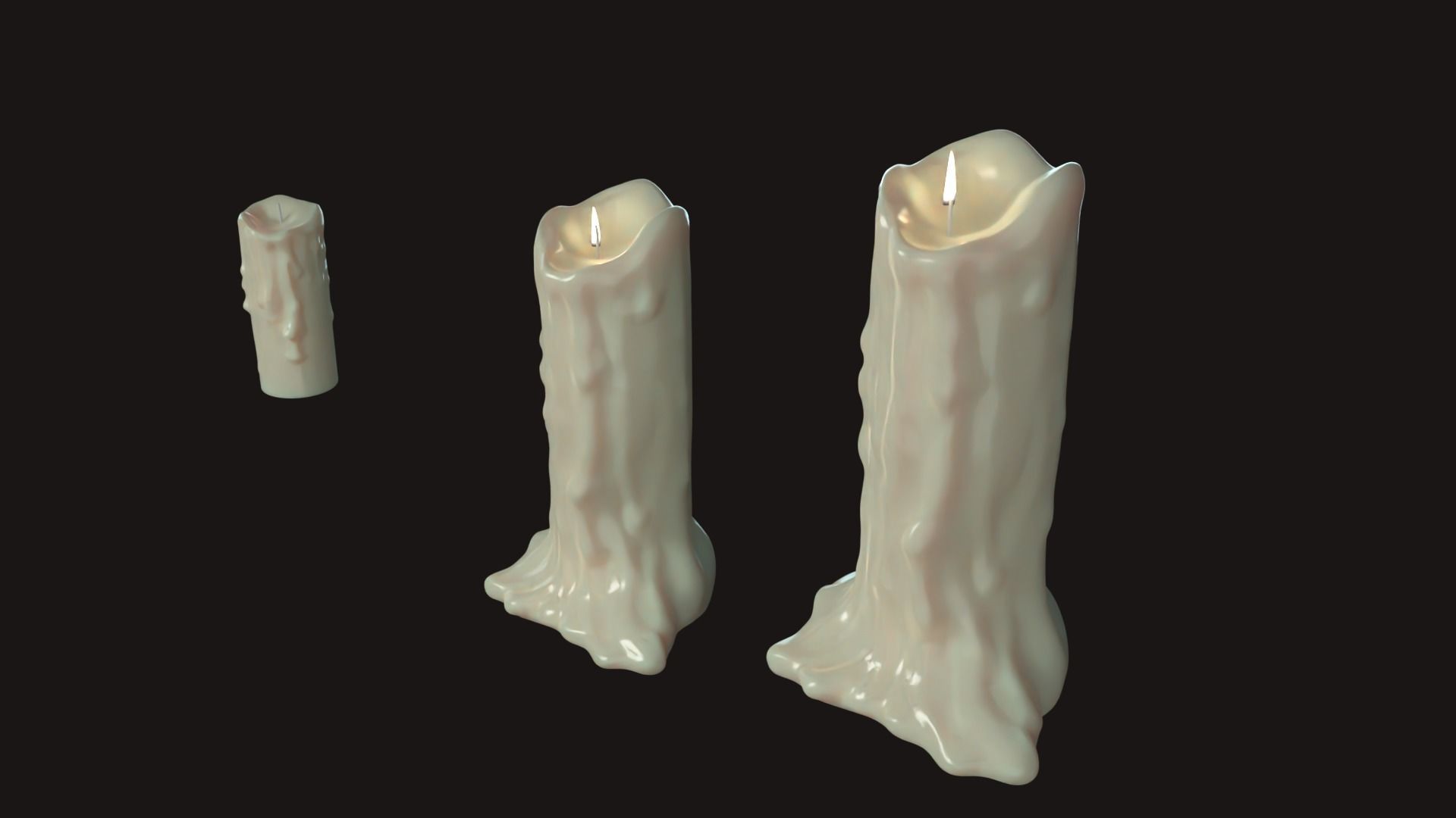 Candle Free 3D model_1
