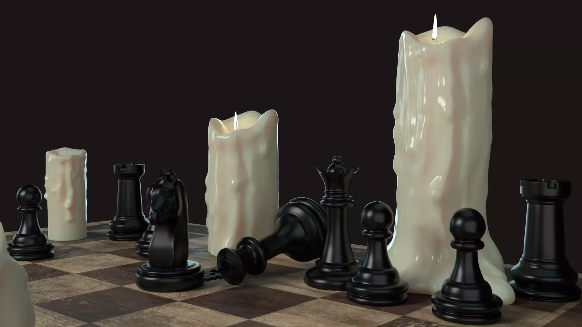 Candle Free 3D model_0