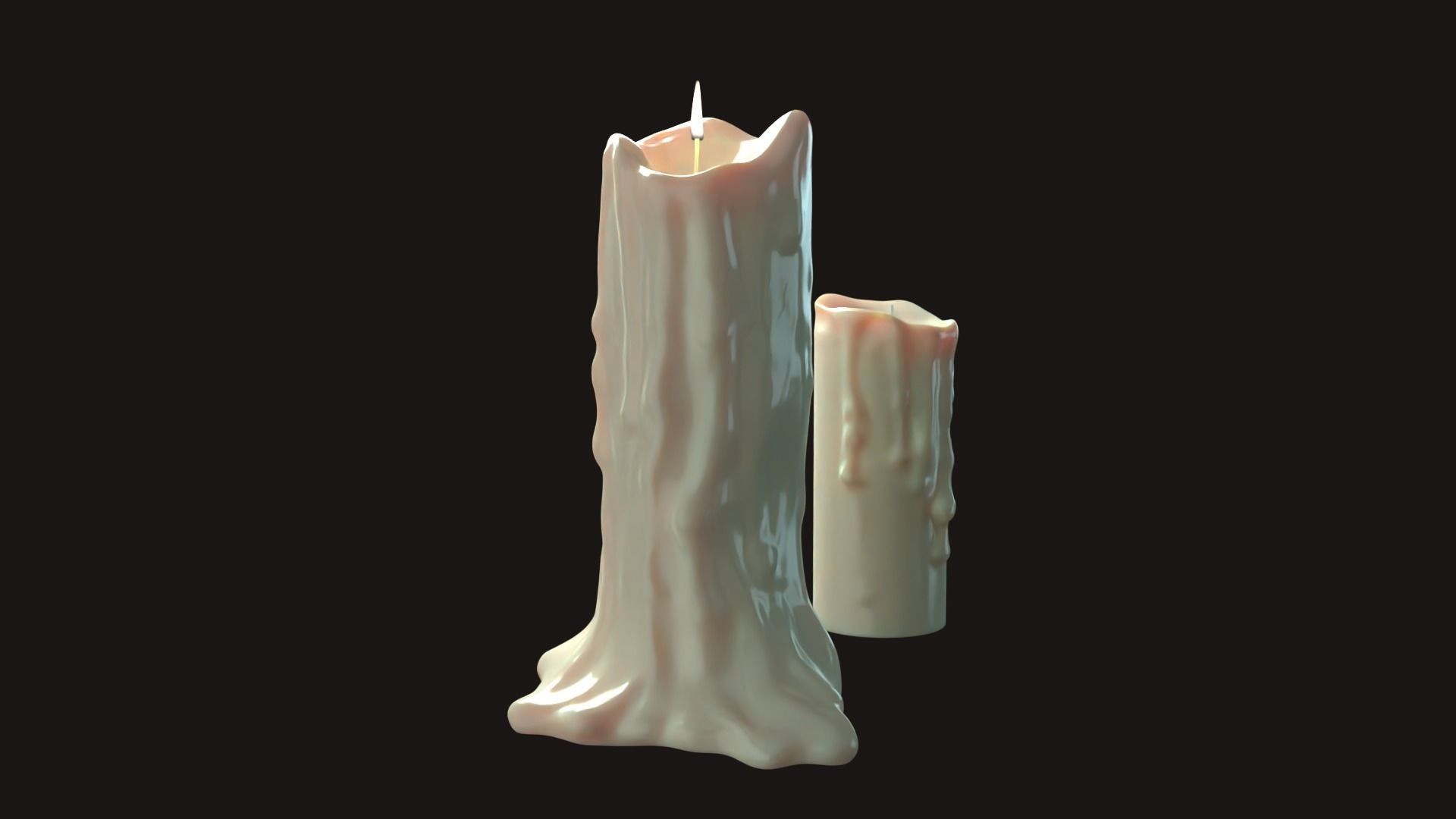 Candle Free 3D model_3