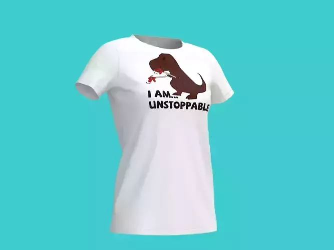3d funny white t-shirt 