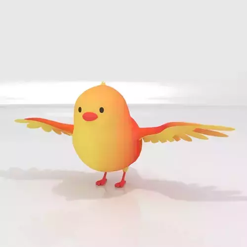 Cartoon Small Bird chick