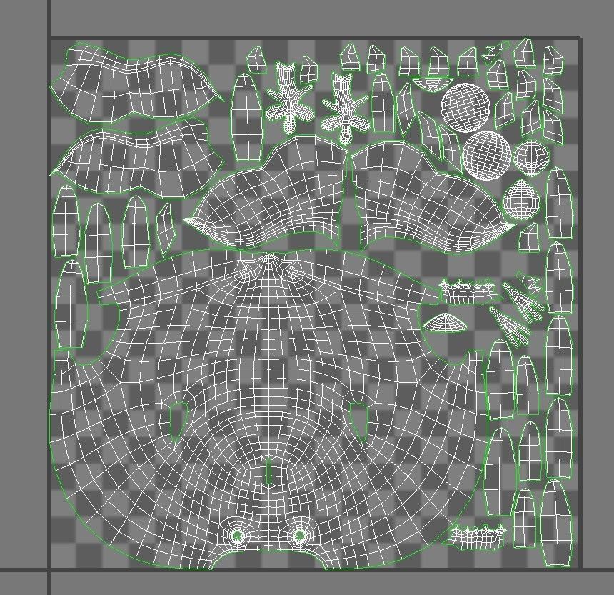 Cartoon Small Bird chick 3D model_6