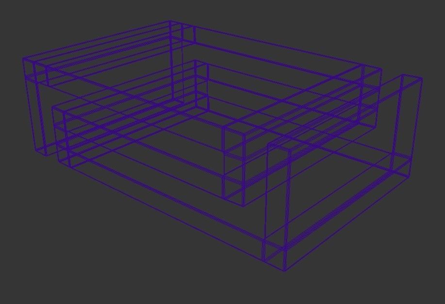 Desk 3d model box Free low-poly 3D model_5