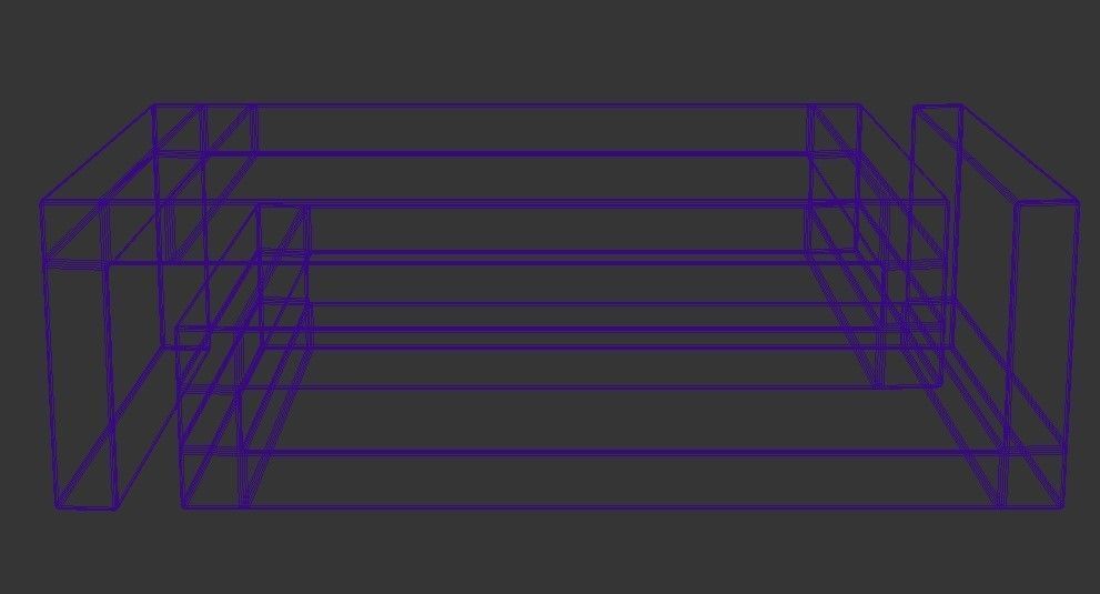 Desk 3d model box Free low-poly 3D model_3