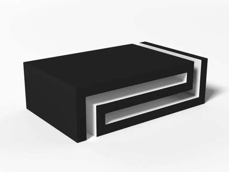 Desk 3d model box Free low-poly 3D model_0