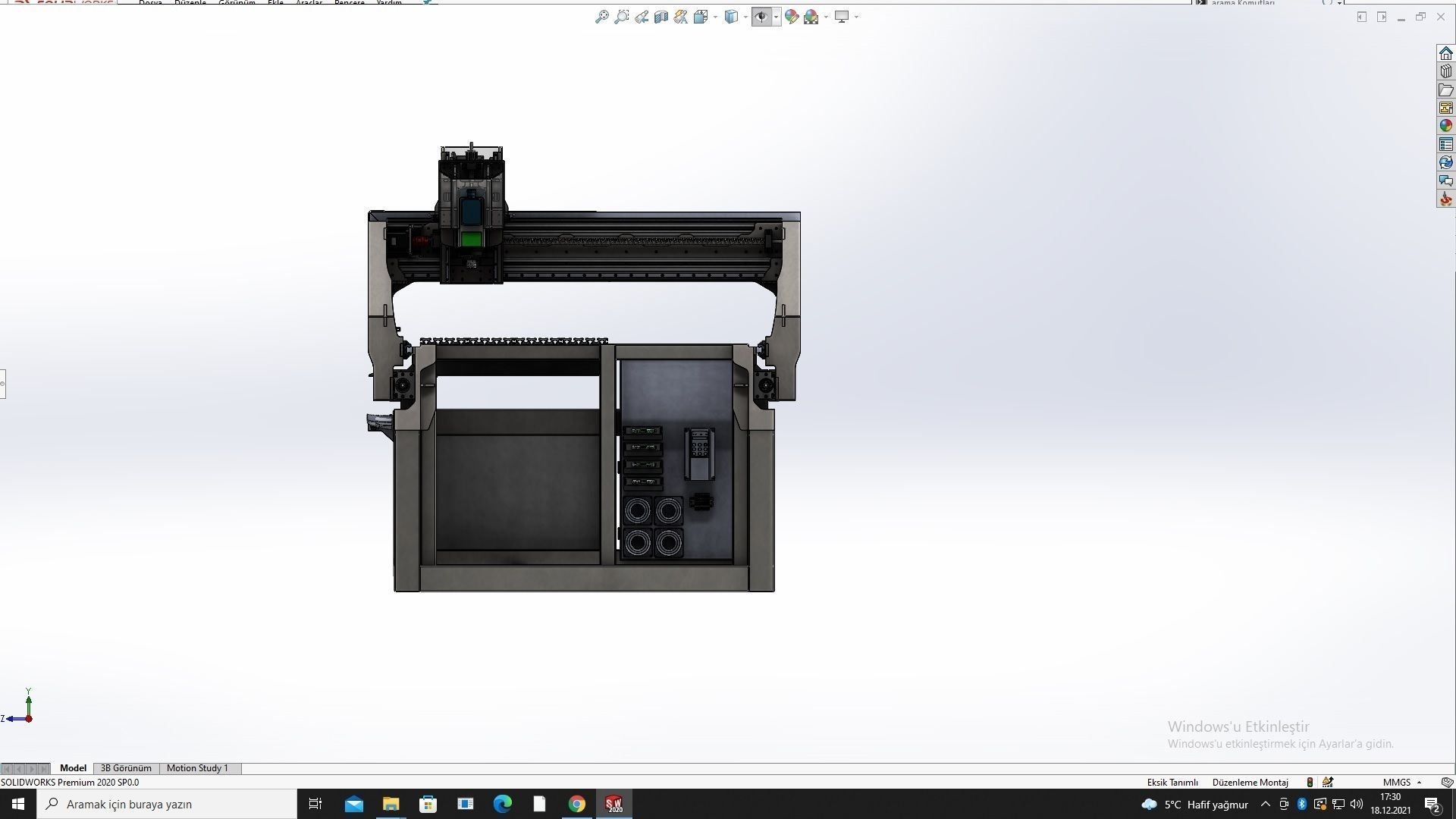 Cnc Router Professional 3D model animated rigged | CGTrader