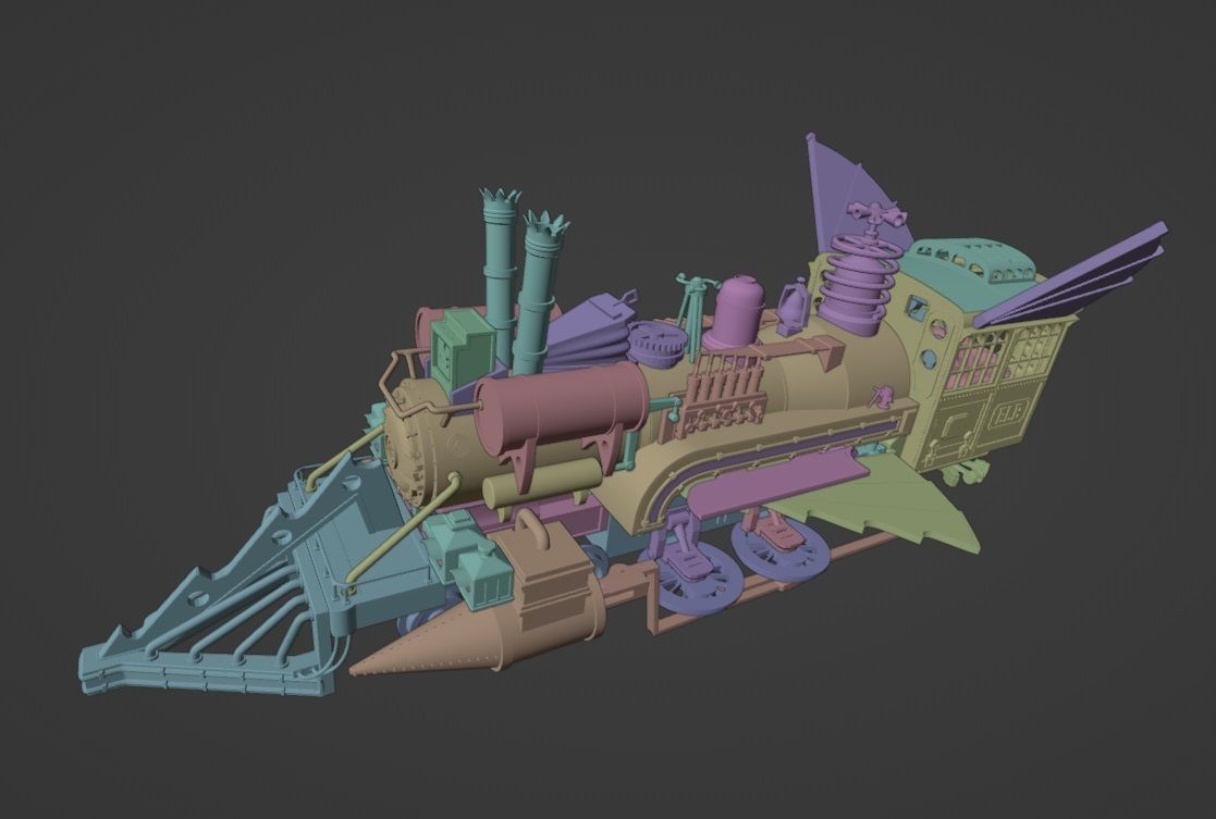 Back to the Future - Jules Verne Time Train 3D print model_11