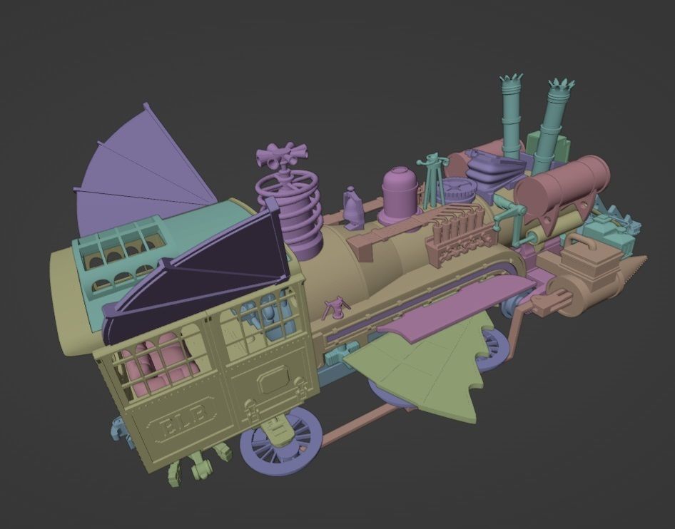 Back to the Future - Jules Verne Time Train 3D print model_12