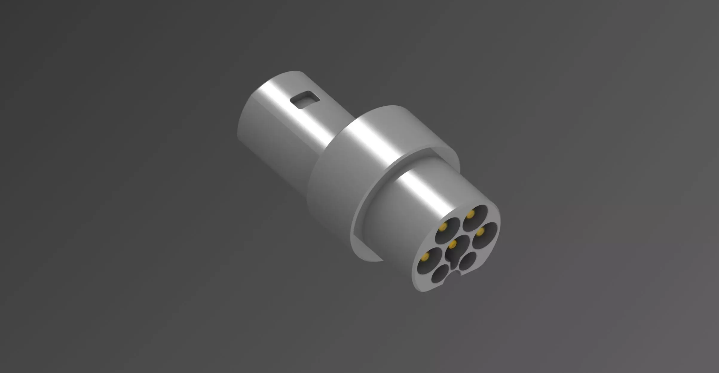 Tesla US to EU supercharger adapter rev2 Type2 Mennekes CHAdeMO 3D print model_0