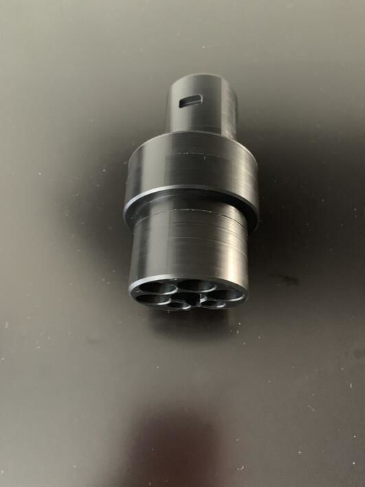 Tesla US to EU supercharger adapter rev2 Type2 Mennekes CHAdeMO 3D print model_4